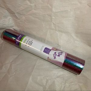 Cricut glitter iron-on sampler